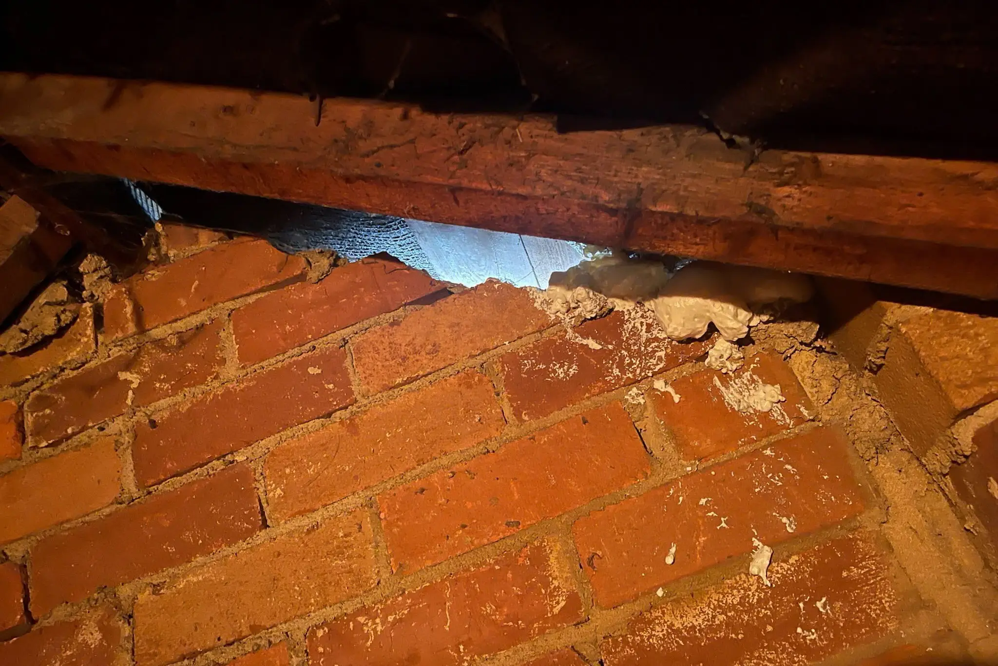 Holes were left in the walls (SWNS)
