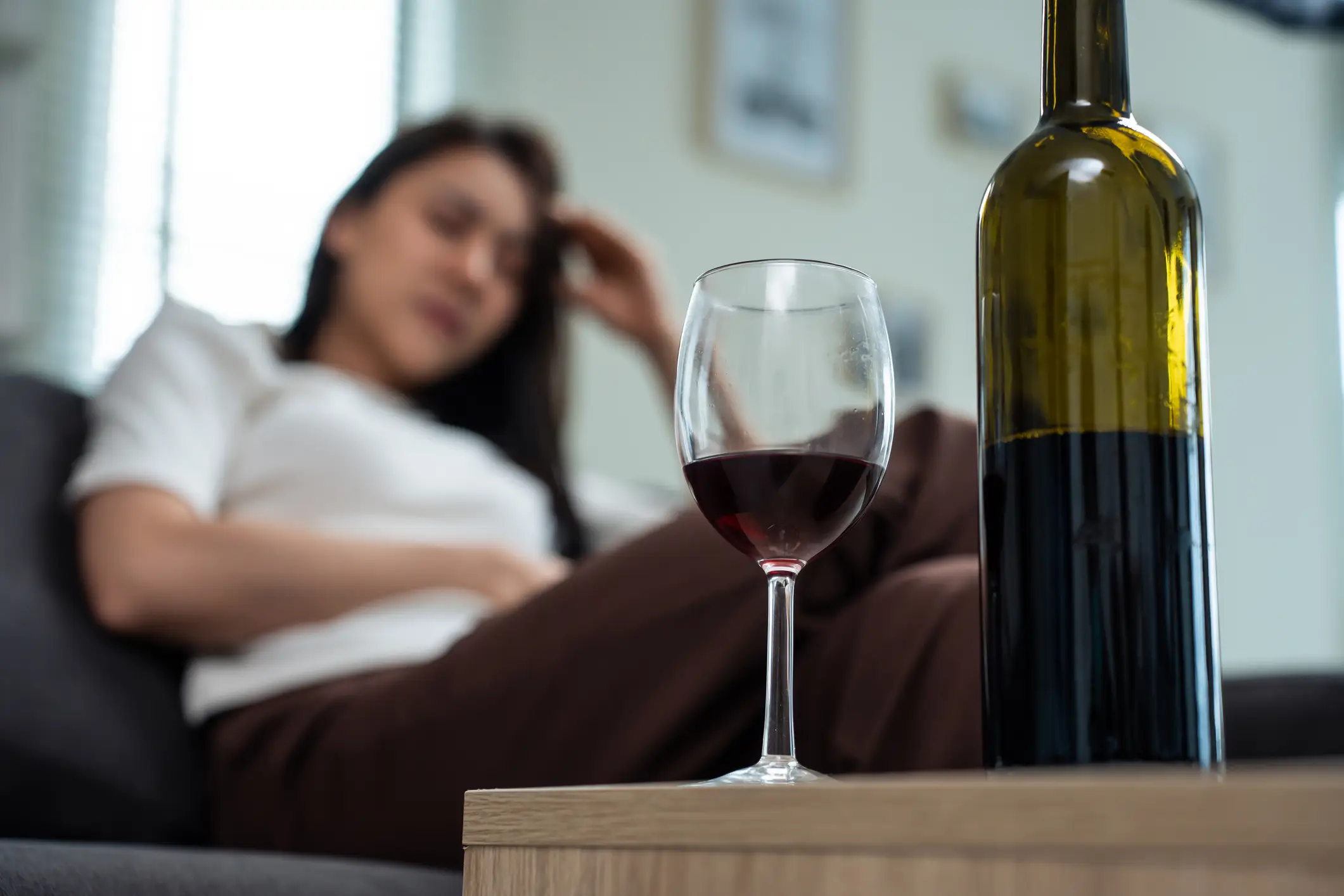 A YouTuber saw many benefits from giving up alcohol for 30 days, which included no hangovers (Getty Stock Image)