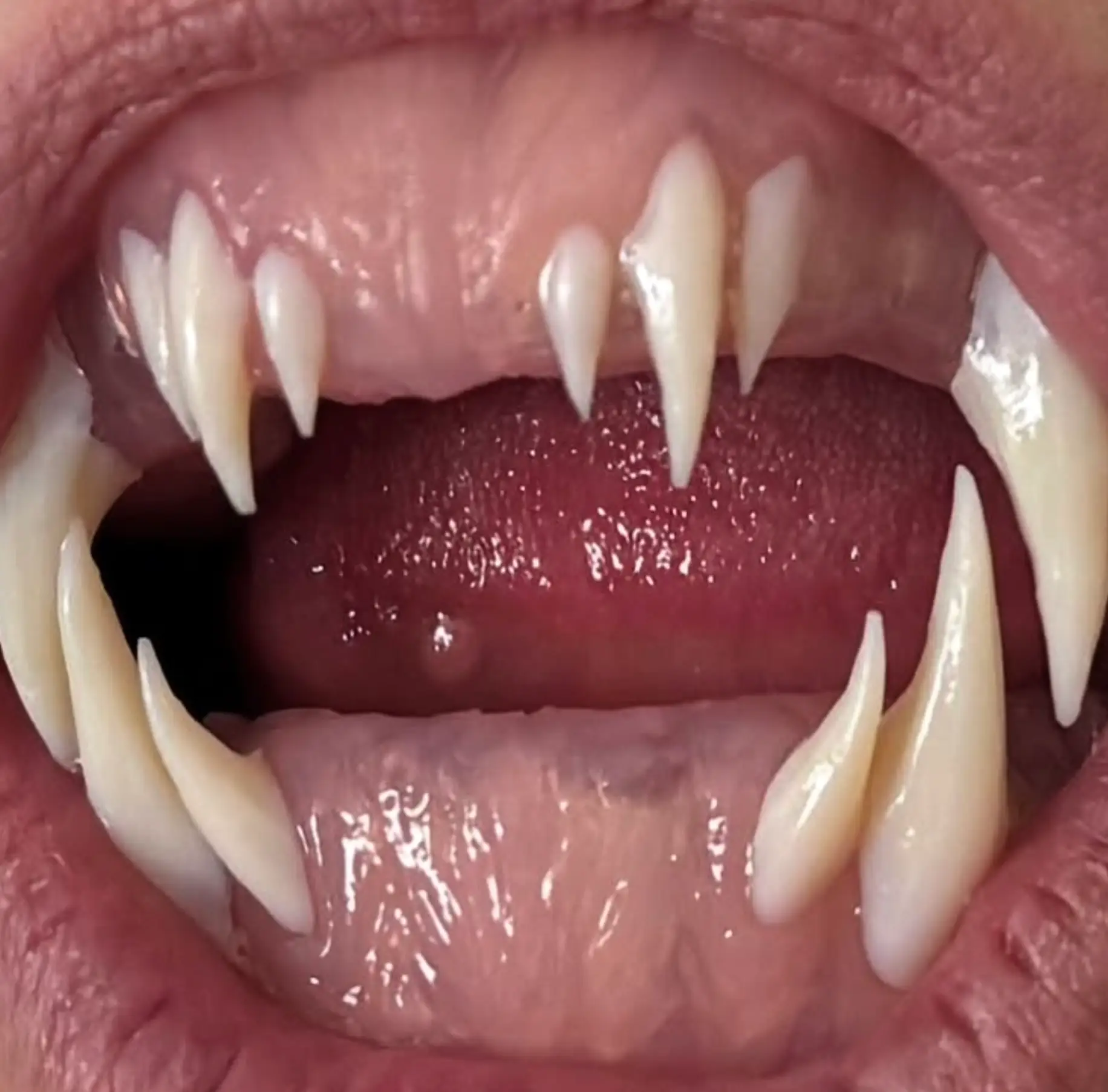 Klum's fangs were one of the most terrifying things about this year's rig-out (Instagram/@heidiklum)