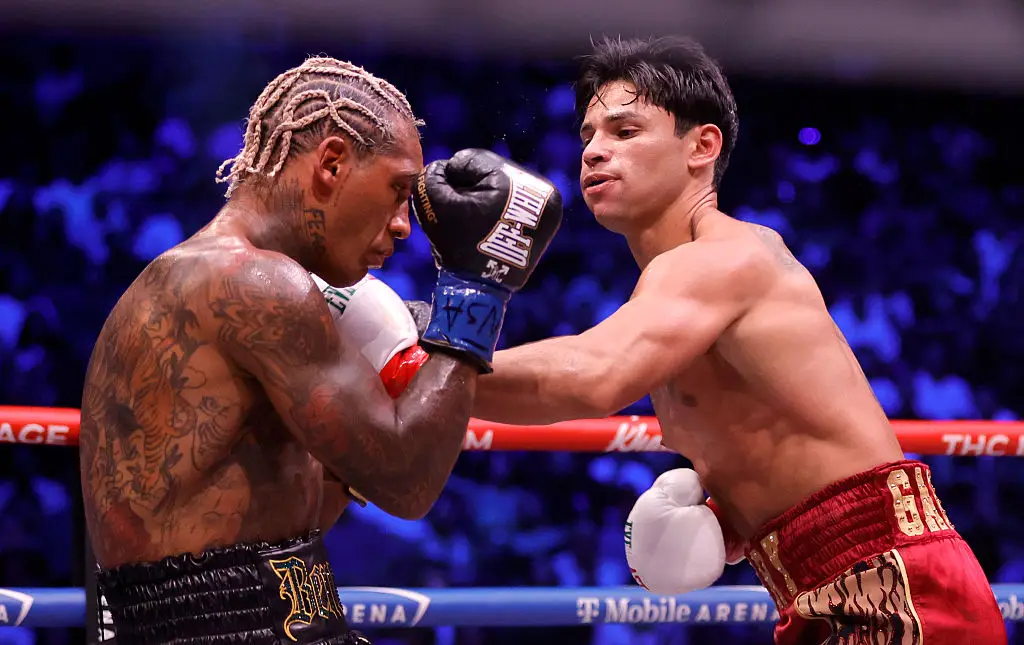 The fight went to Garcia by TKO in the second round (Steve Marcus/Getty Images)