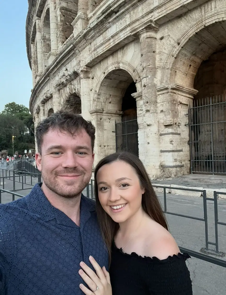 Chris Kirt started noticing symptoms during a trip to Rome with his soon-to-be fiancée (Supplied)