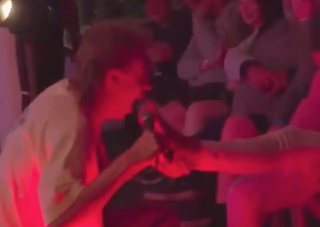 Frenchy did not hold back with her feet.