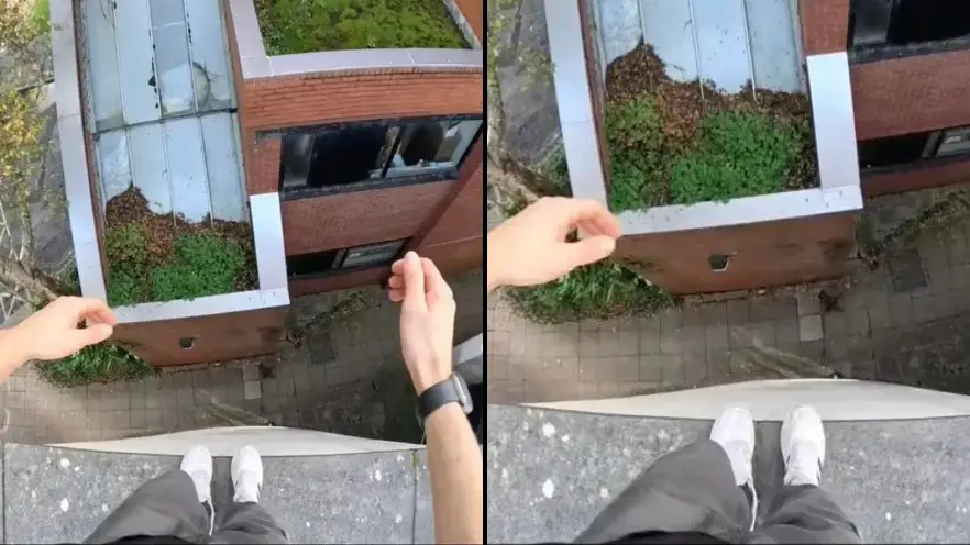 Man makes the wrong decision after debating whether to jump on to roof ‘for 10 seconds’