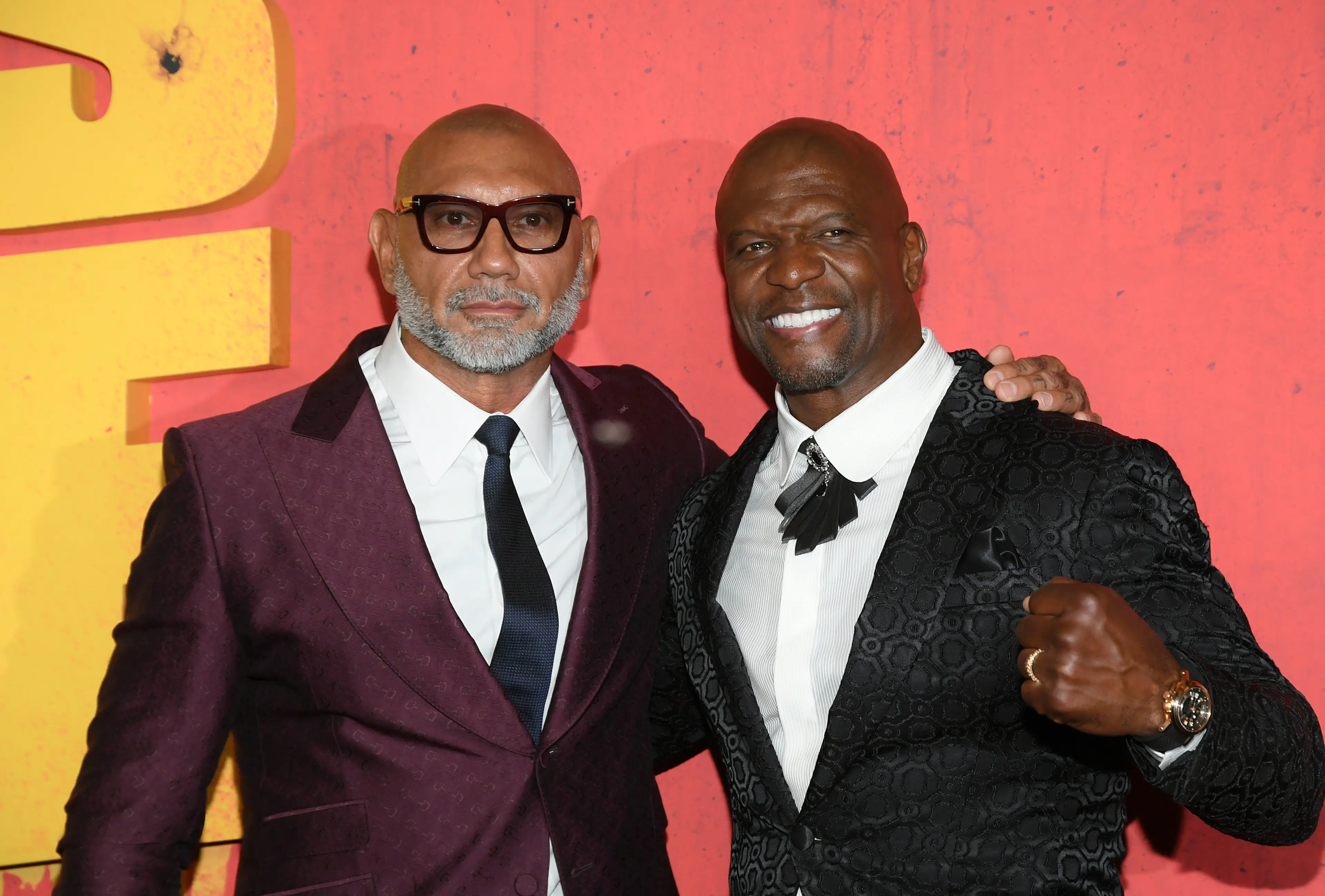 For context this is Bautista on 9 September stood next to Terry Crews, who is not a small man, so he's still of considerable size. (Michael Tullberg/WireImage)
