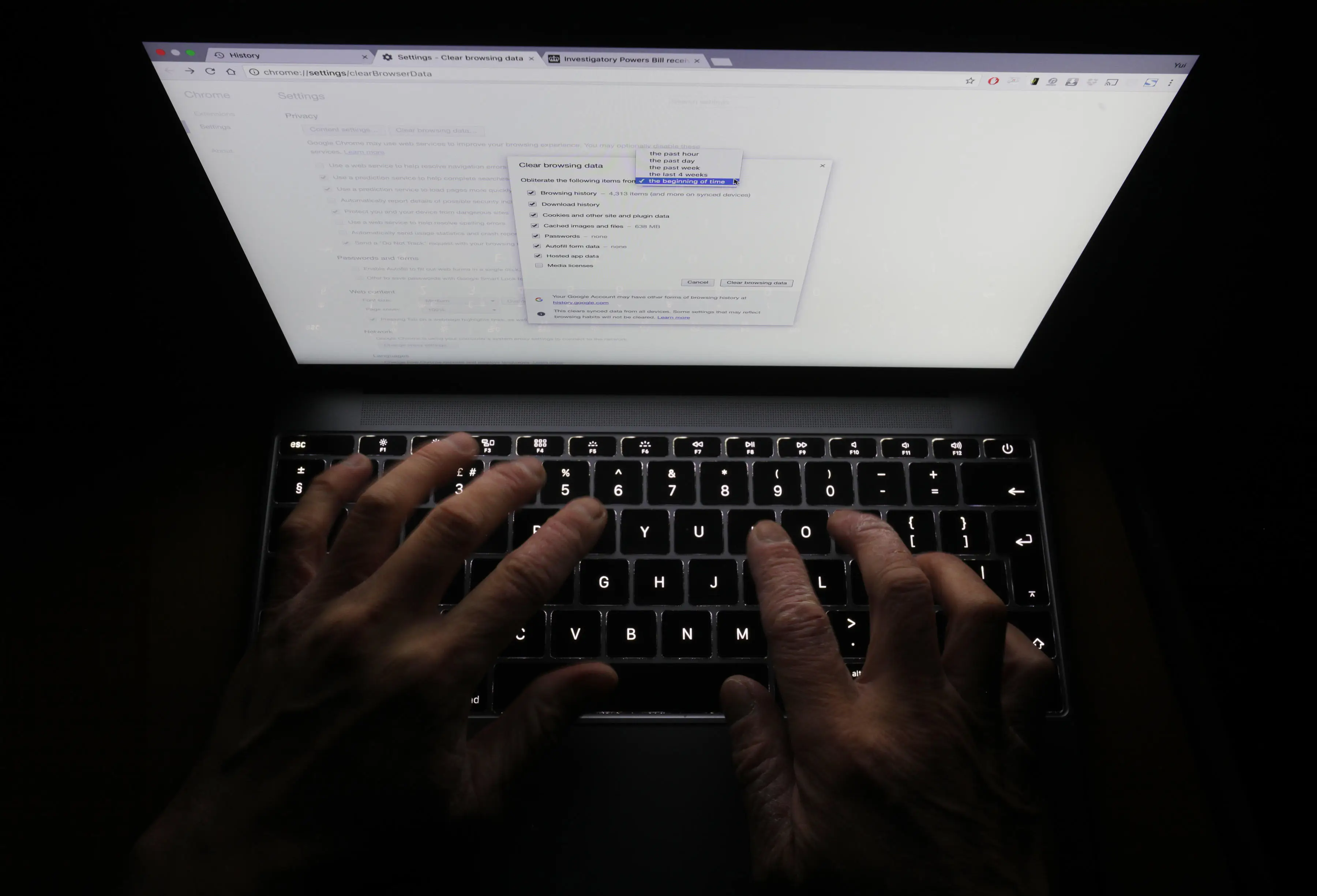 "If you delete Search history that’s saved to your Google Account, you can’t get it back."