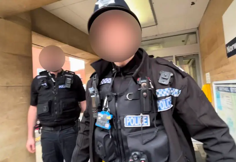 Police also talked about generating an unsubstantiated charge against Gemma and called her a 'f**king waste of space' (Gemma Barnes / SWNS)