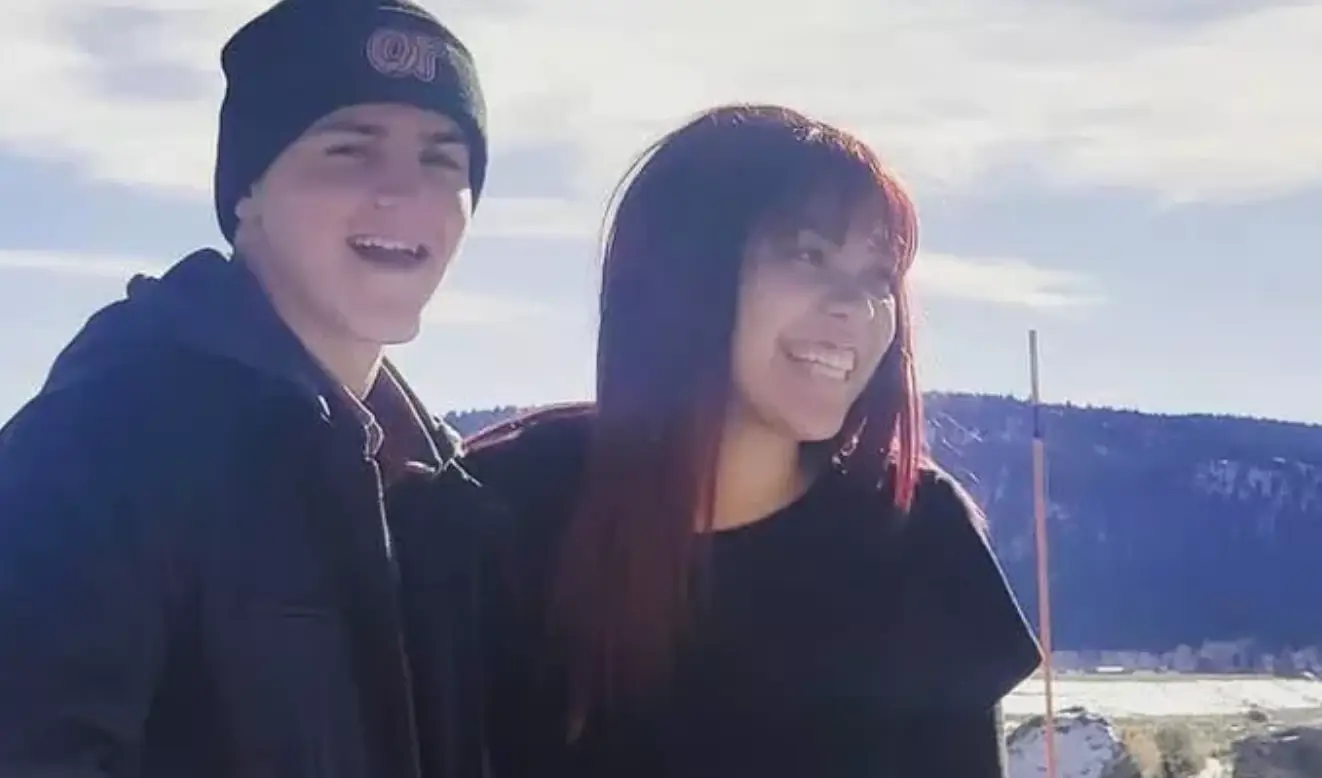 Rylee McCollum and his widow Jiennah McCollum.