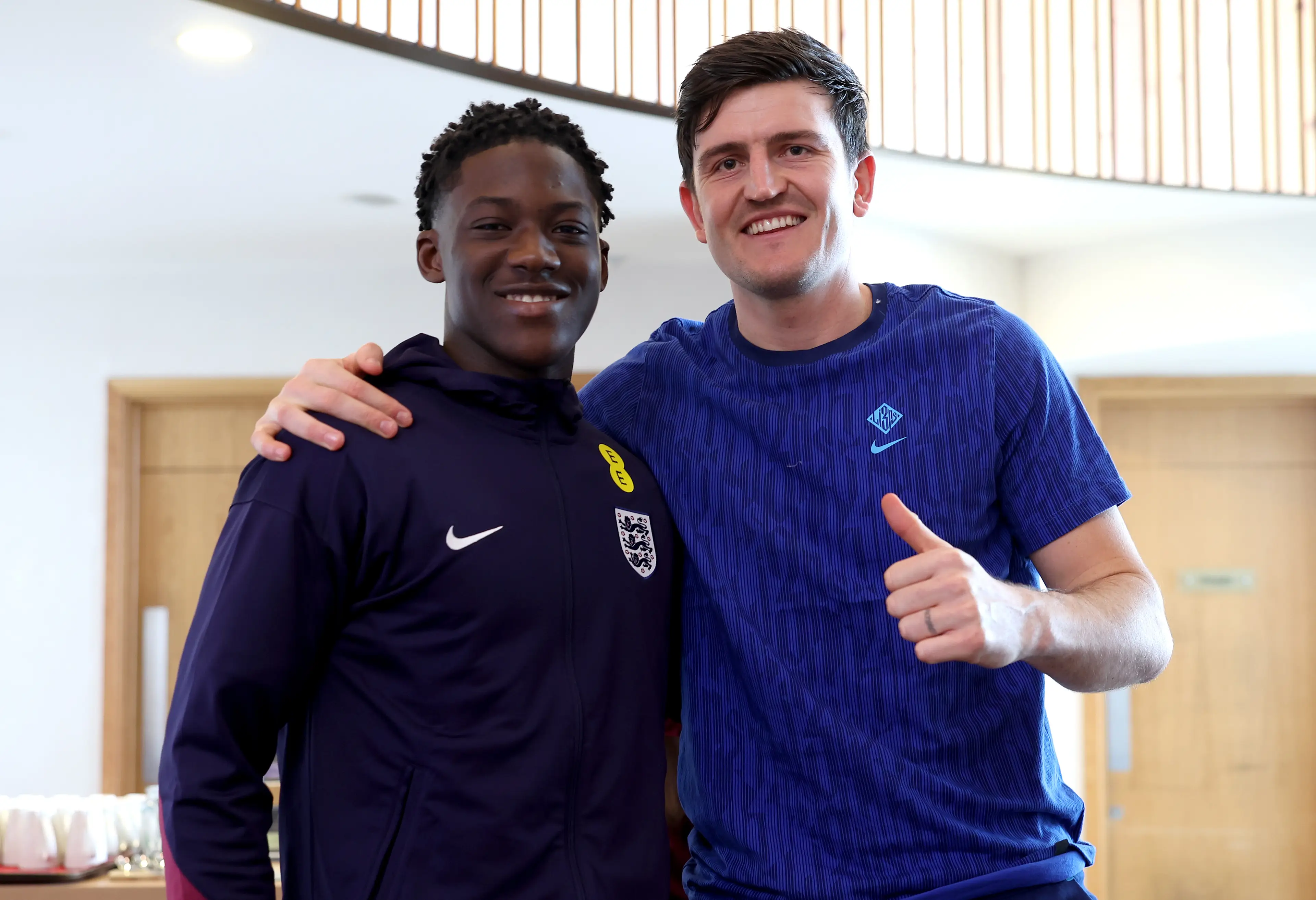 Maguire and Kobbie Mainoo, who is expected to be called up to the England squad (Eddie Keogh - The FA/The FA via Getty Images)