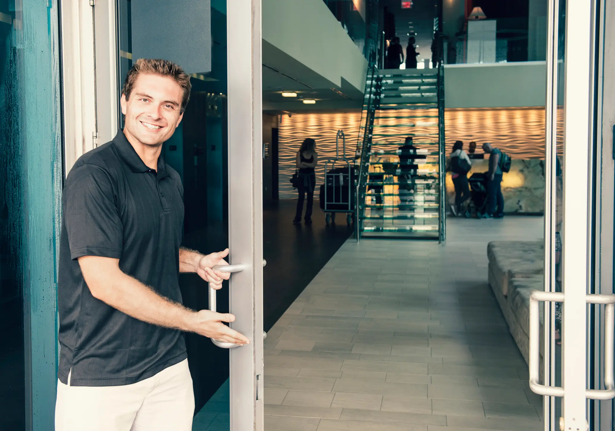 "I've been holding this door open for 17 minutes, why can't I stop?"