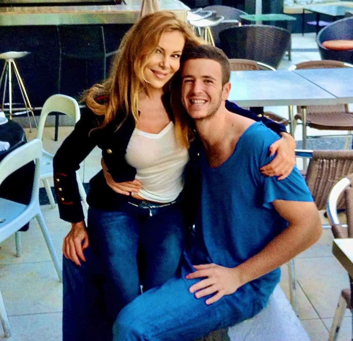 Ana Obregón and her late son, Aless.