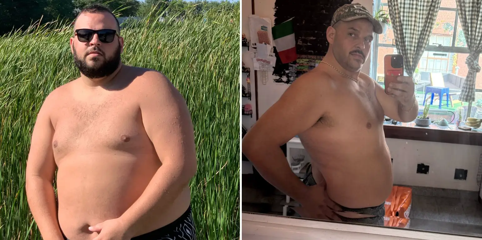 Franzese shared a before and after (Threads/whatsupdanny)