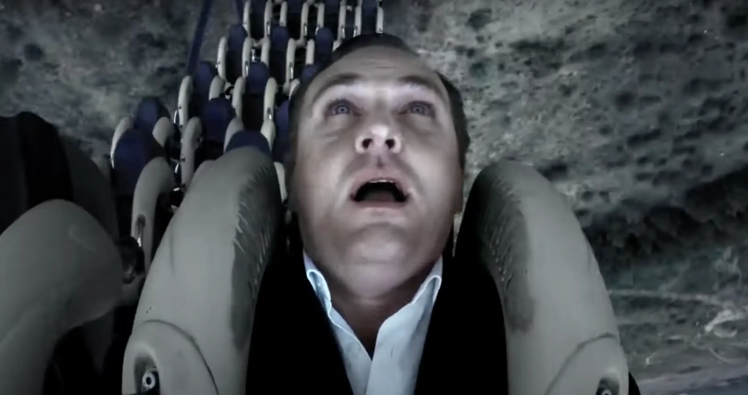 The hypothetical rollercoaster kills the rider by depriving their brain of oxygen (YouTube/H POSITIVE)