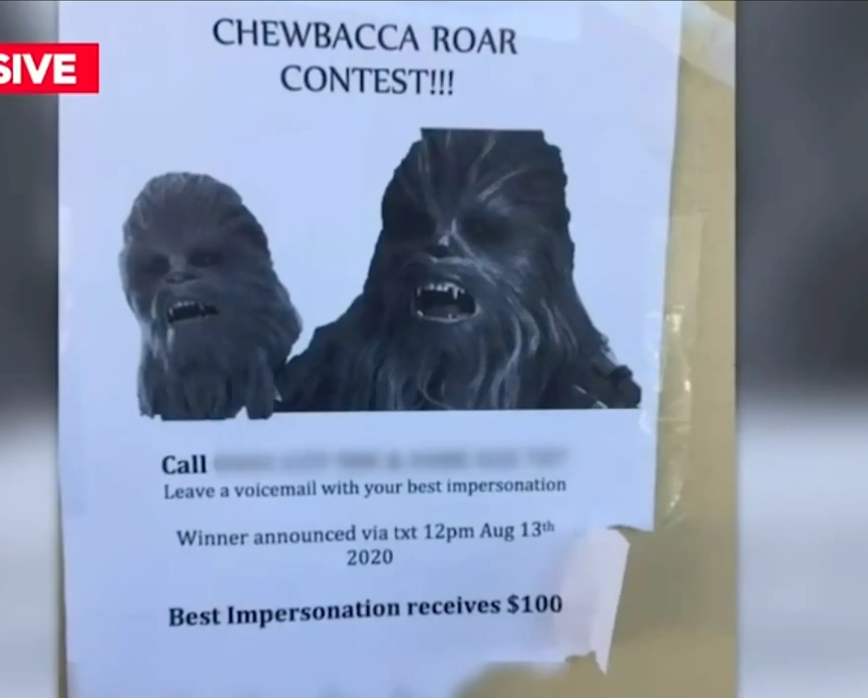 An interesting choice of payback. (9News)