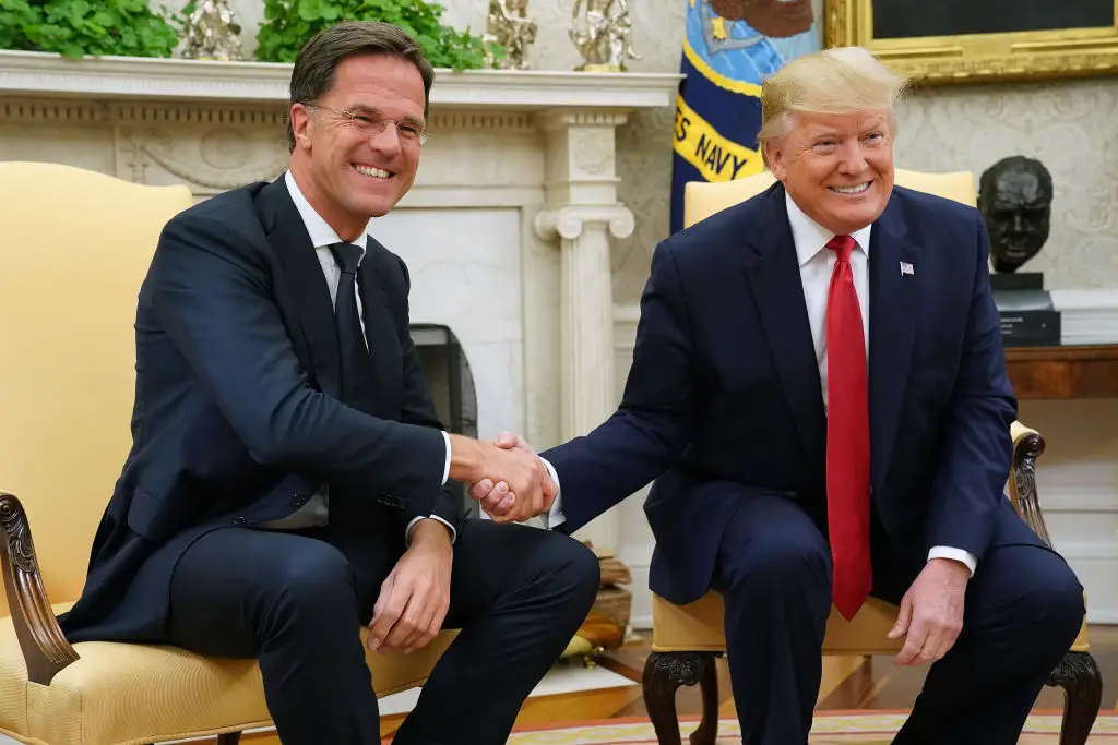 Trump and Rutte will meet at the upcoming NATO summit in The Netherlands (Chip Somodevilla/Getty Images)