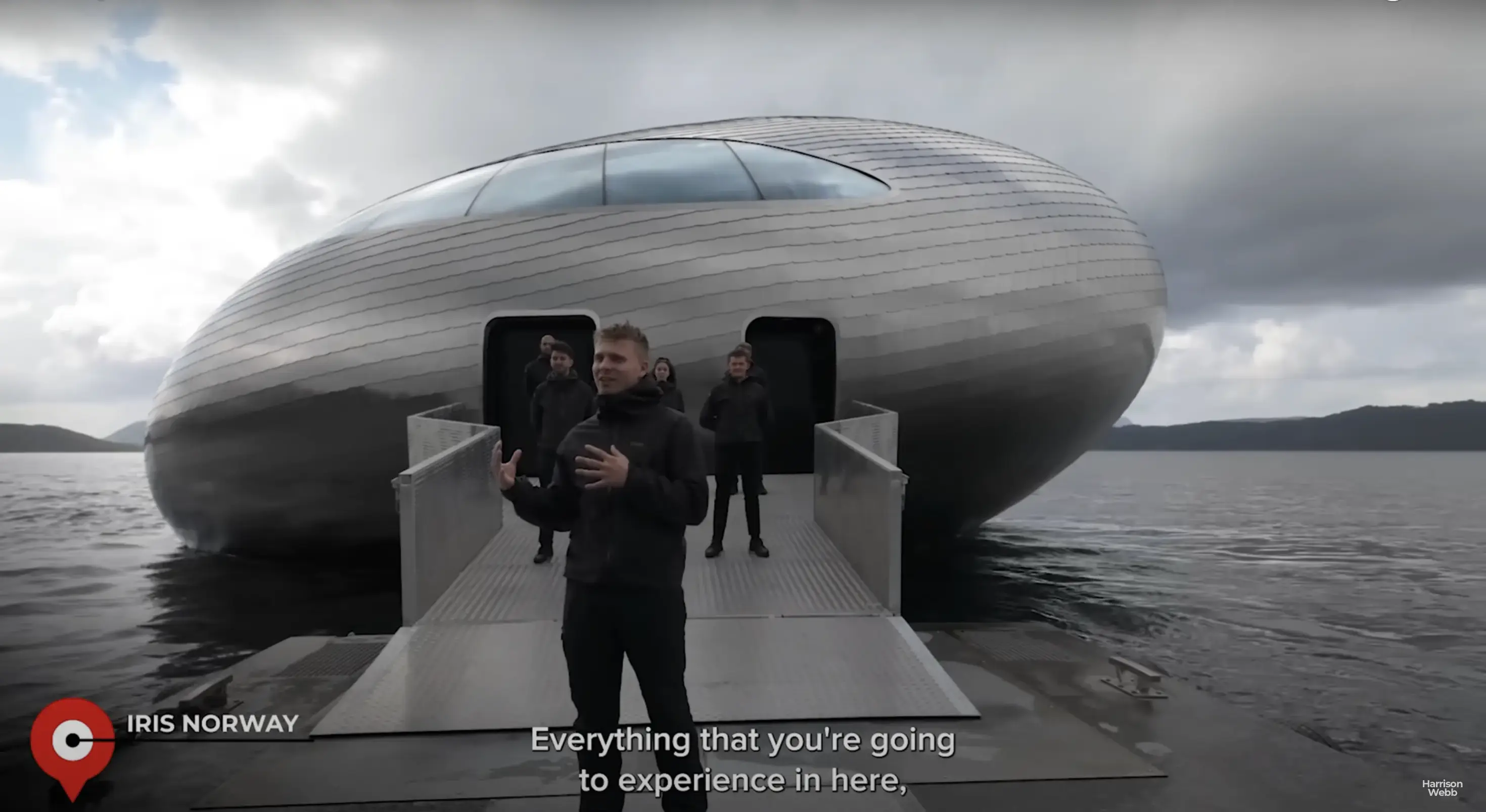 The dome restaurant is in the middle of nowhere (YouTube/Harrison Webb)