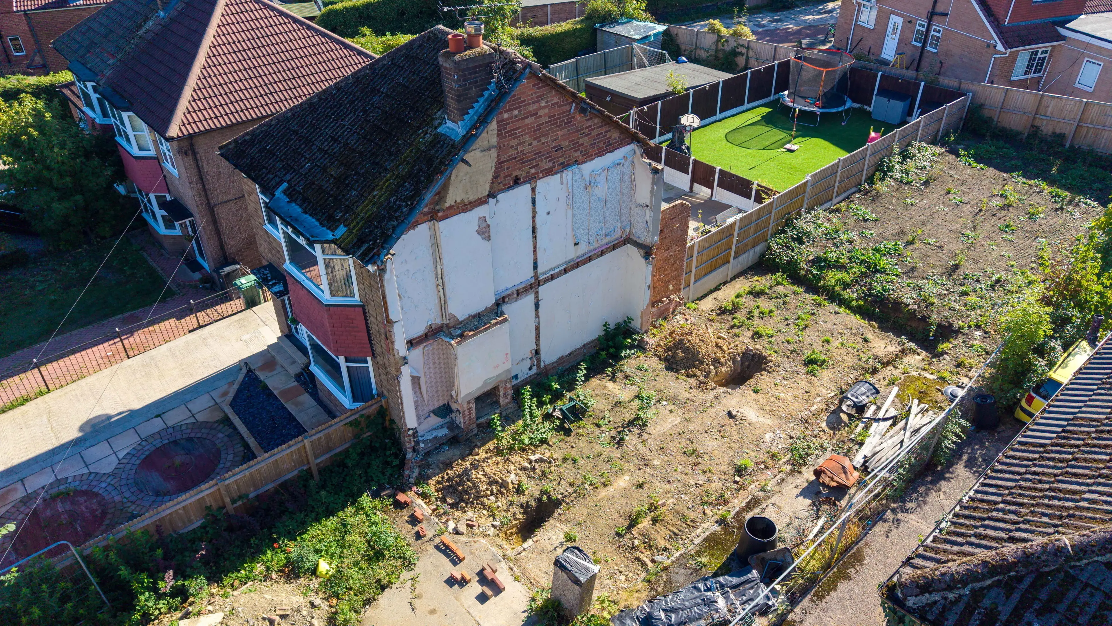 The area after the demolition (SWNS)