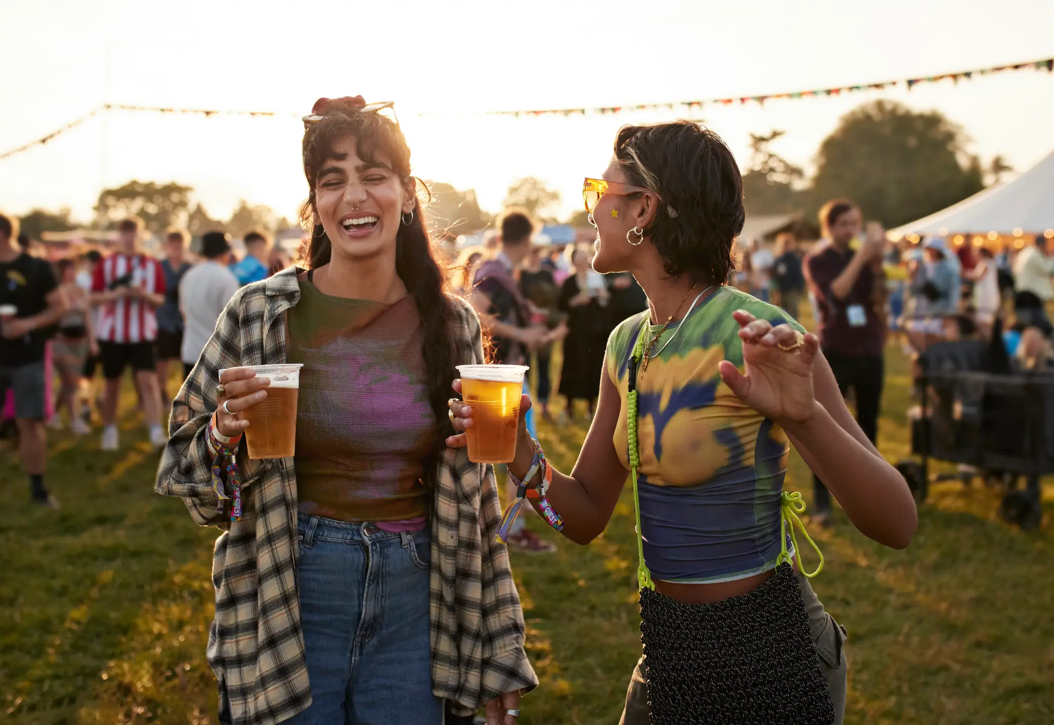 "Would we be having less fun if we ditched the alcohol or the fun times?" "The fun times, obviously." (Getty Stock Photo)