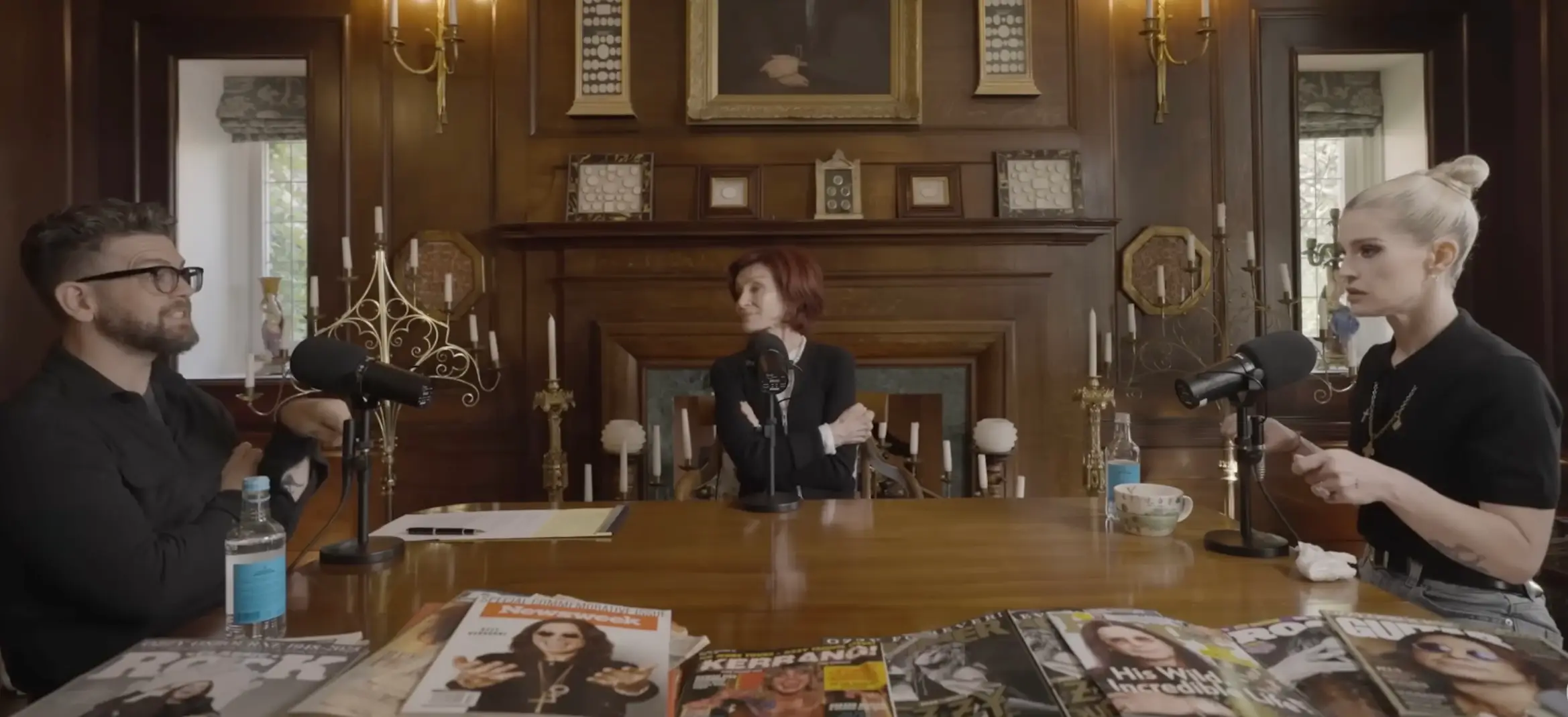 The Osbournes podcast returned for the first episode without Ozzy (YouTube/The Osbourne's)