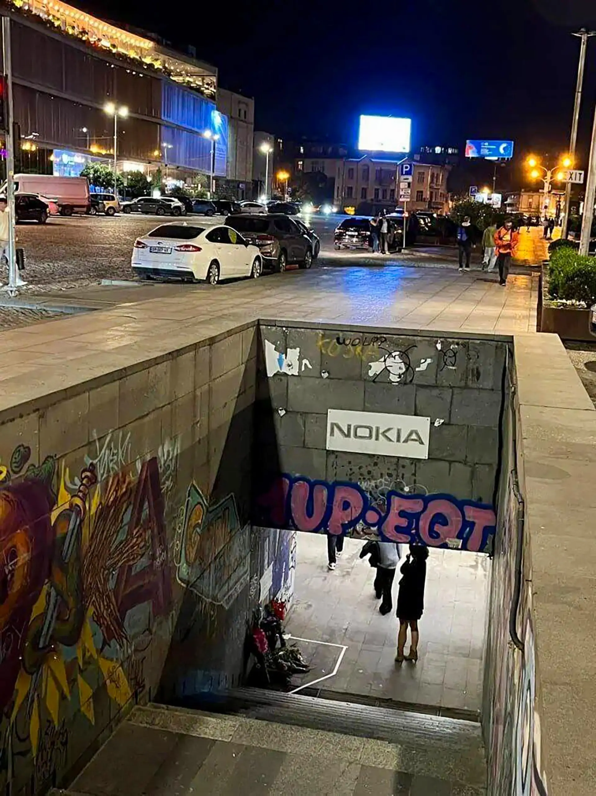 This is what she fell into when she died (Newsflash)