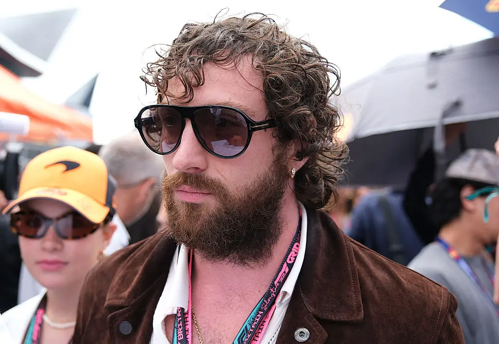 Actor Aaron Taylor Johnson was seen on the grid (Paul Bonser/SOPA Images/LightRocket/Getty Images)