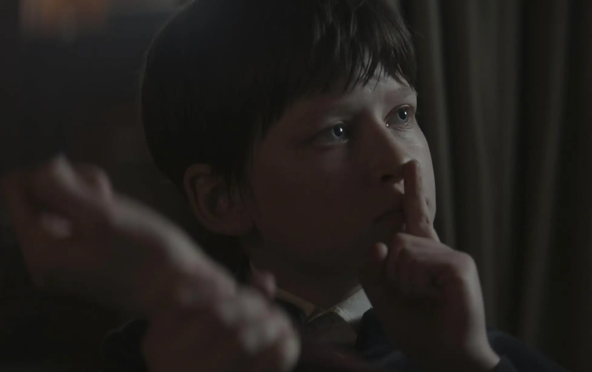 The creepiest plot device of all. A weird kid. (Netflix)