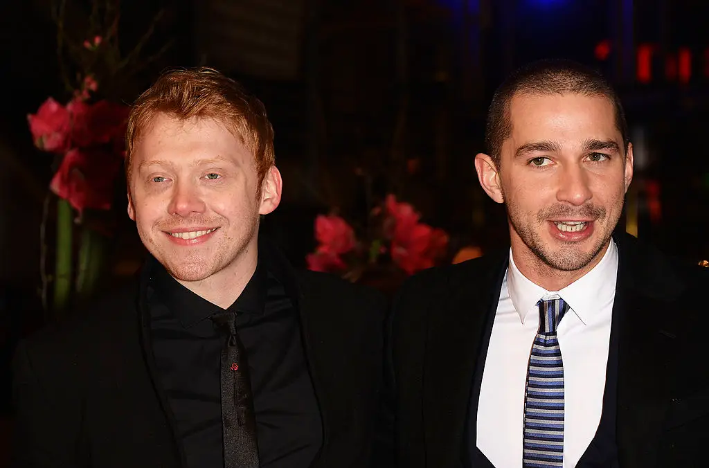Shia LaBeouf and Rupert Grint (Dominique Charriau/WireImage)