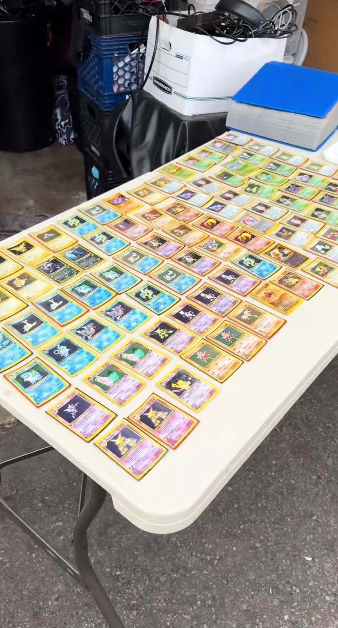 Wade Venture recently scooped a unit containing a thousand vintage Pokémon cards (SWNS)