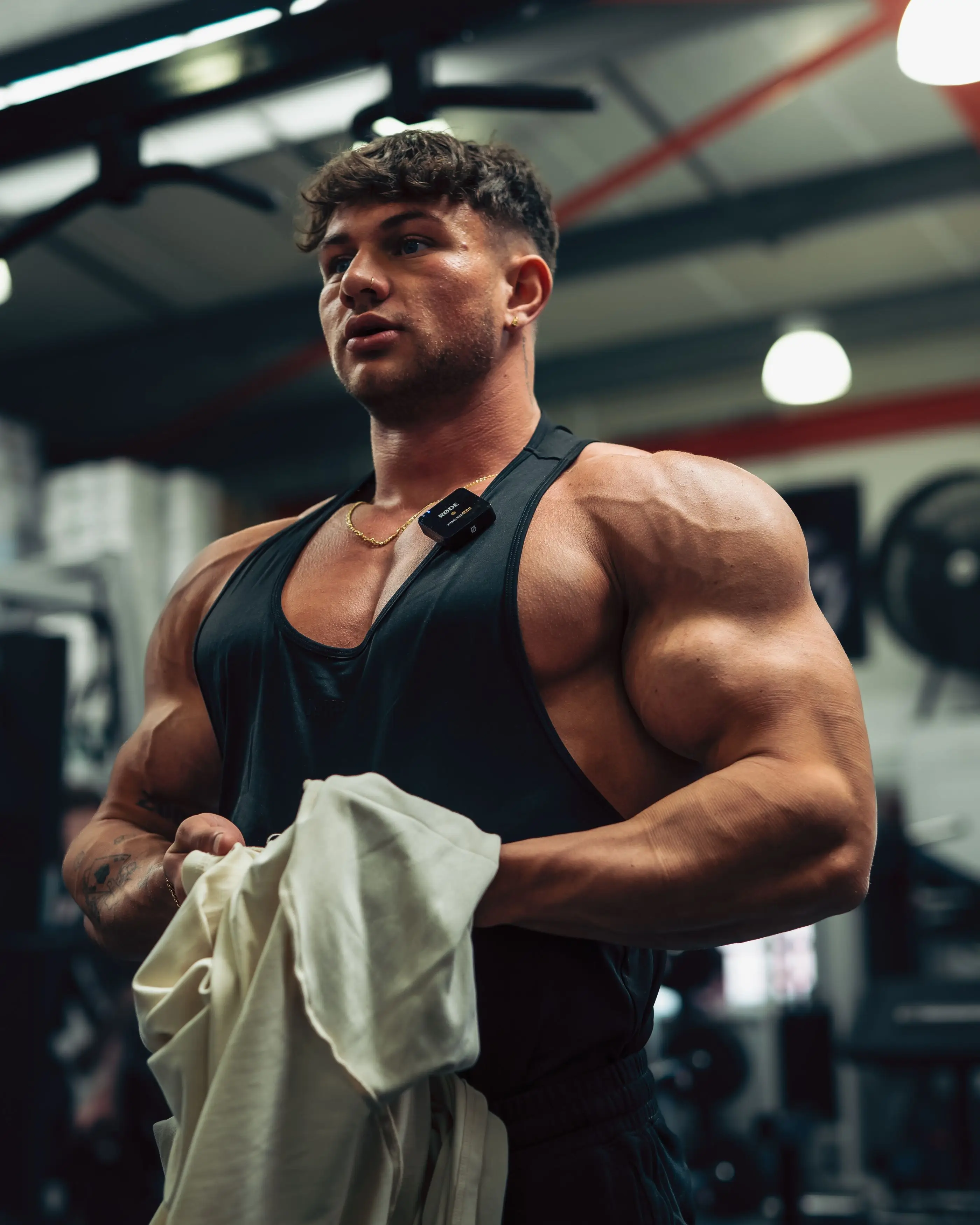 Tristan said taking steroids was 'a big factor' in him getting injured, but he plans to keep taking them for a while (Kennedy/@Ttristbarnes)