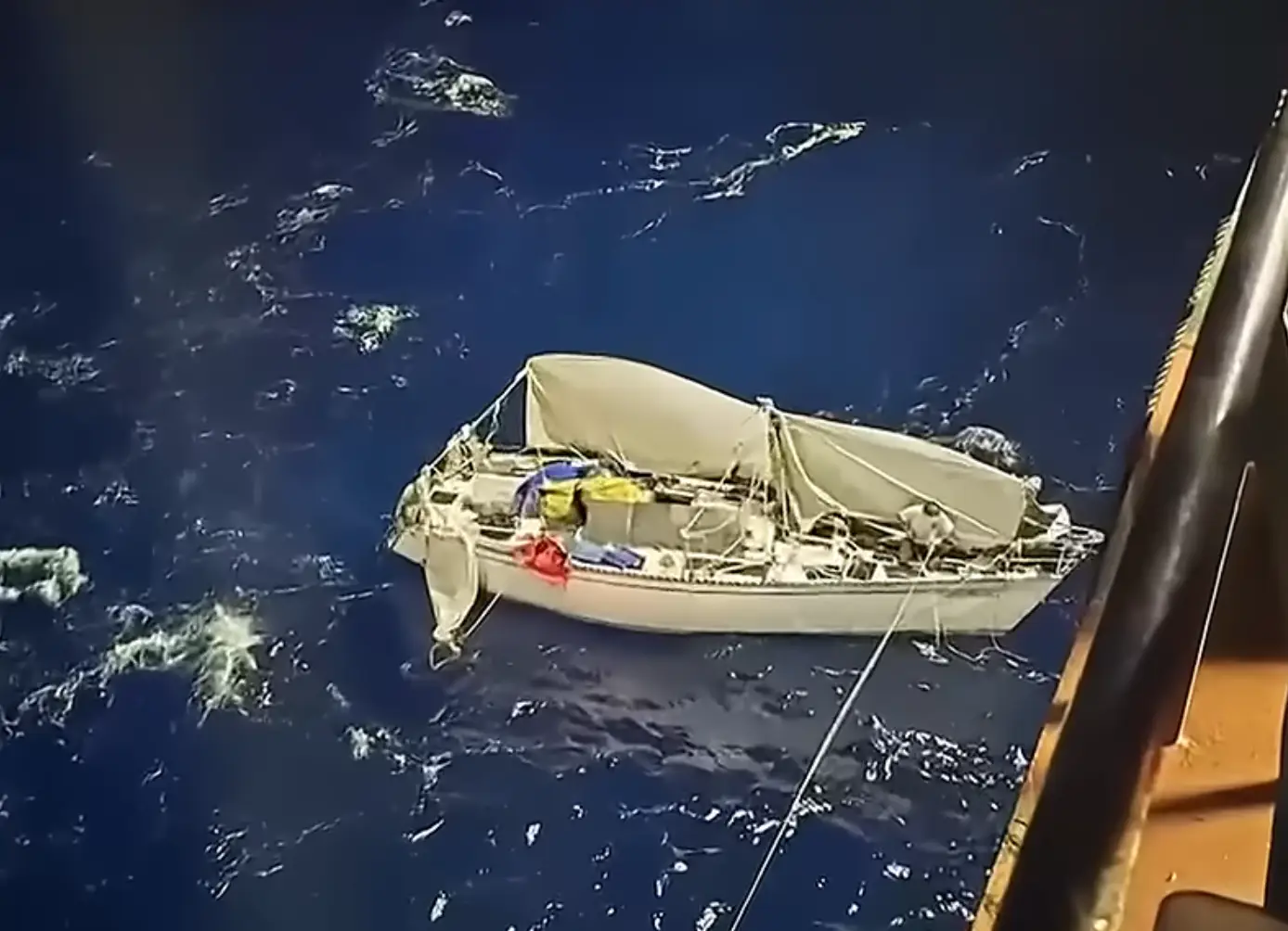 Fortunately he was spotted by a container ship and rescued (Hawaii News Now)