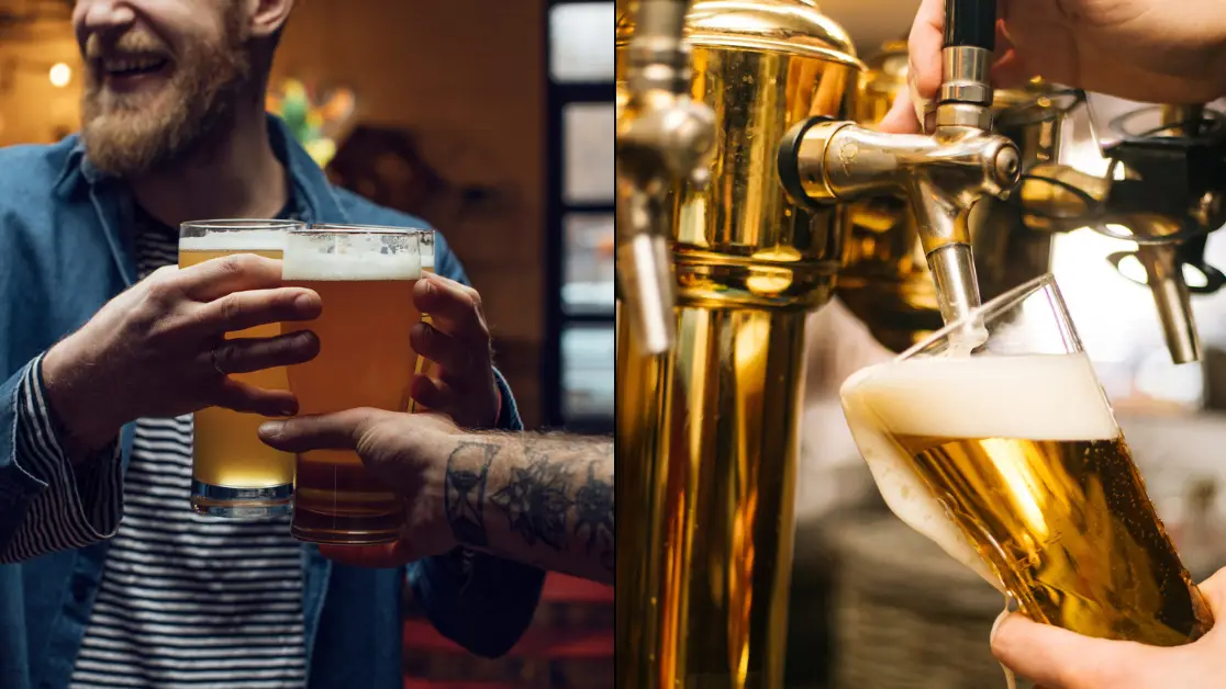 What happens to your body just one hour after drinking a pint of lager