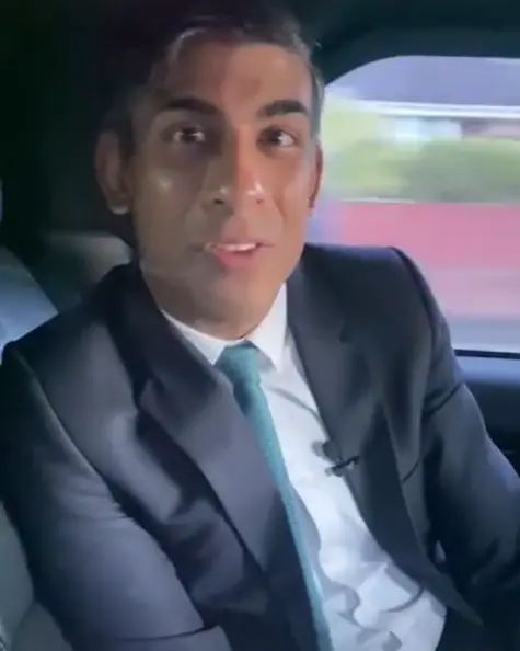 Rishi Sunak has apologised for not wearing a seatbelt.