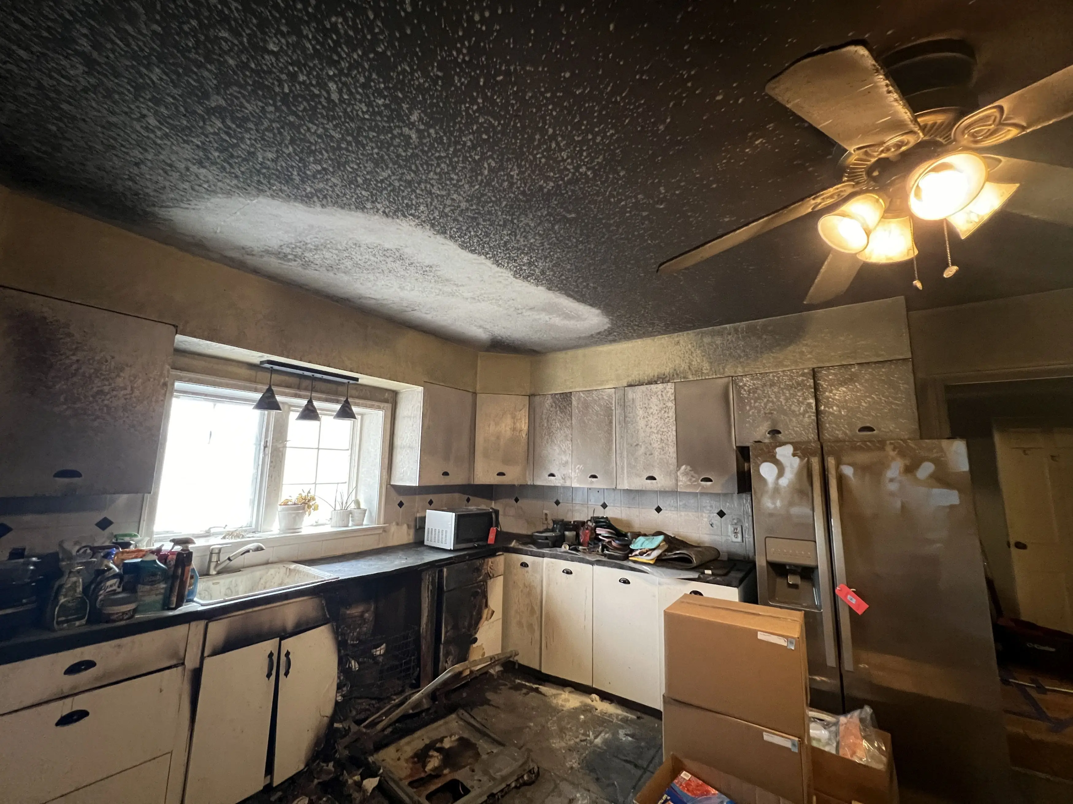 The entire kitchen was ruined in the fire. (Kennedy News and Media)