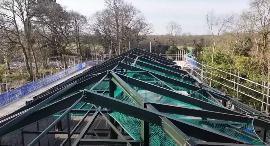 Progress on the new habitat for gorillas from March 2025 (Bristol Zoo Project)