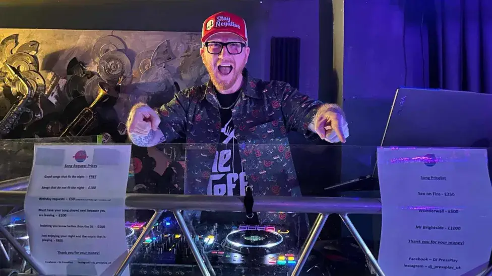 Don't forget your cheque book if your going to one of Colin-Gingell Good's parties. (Facebook/DJ Pressplay)