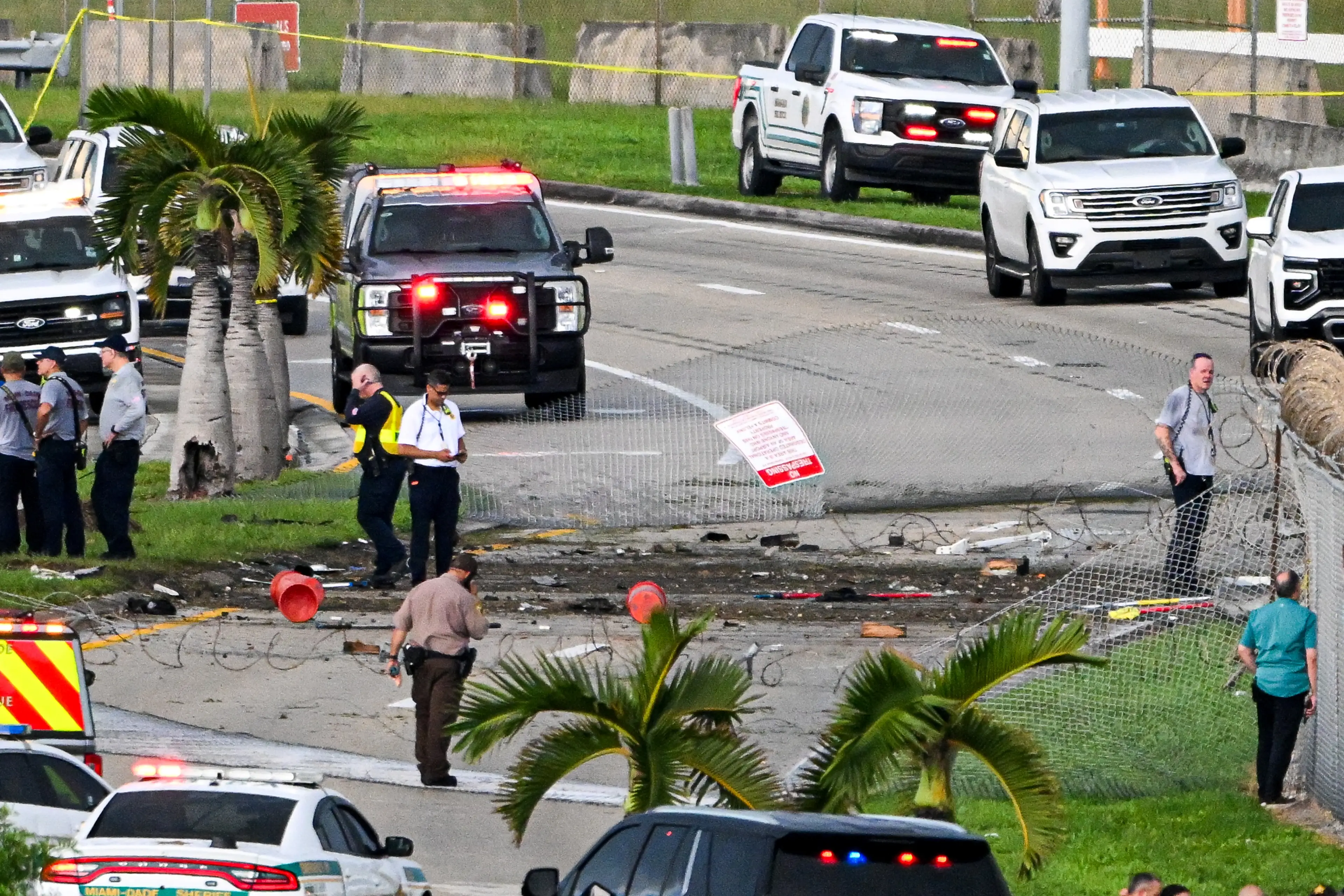 At least five people have died after a plane overshot the runway (CHANDAN KHANNA / AFP via Getty Images)