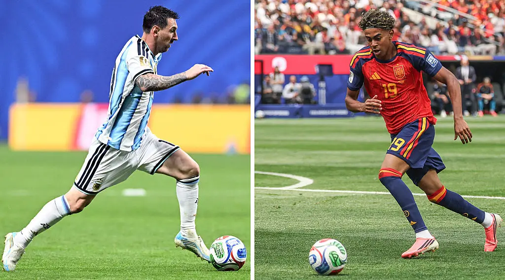 Messi and Yamal will take each other on in the World Cup final (Roberto SCHMIDT and Etienne LAURENT / AFP via Getty Images)