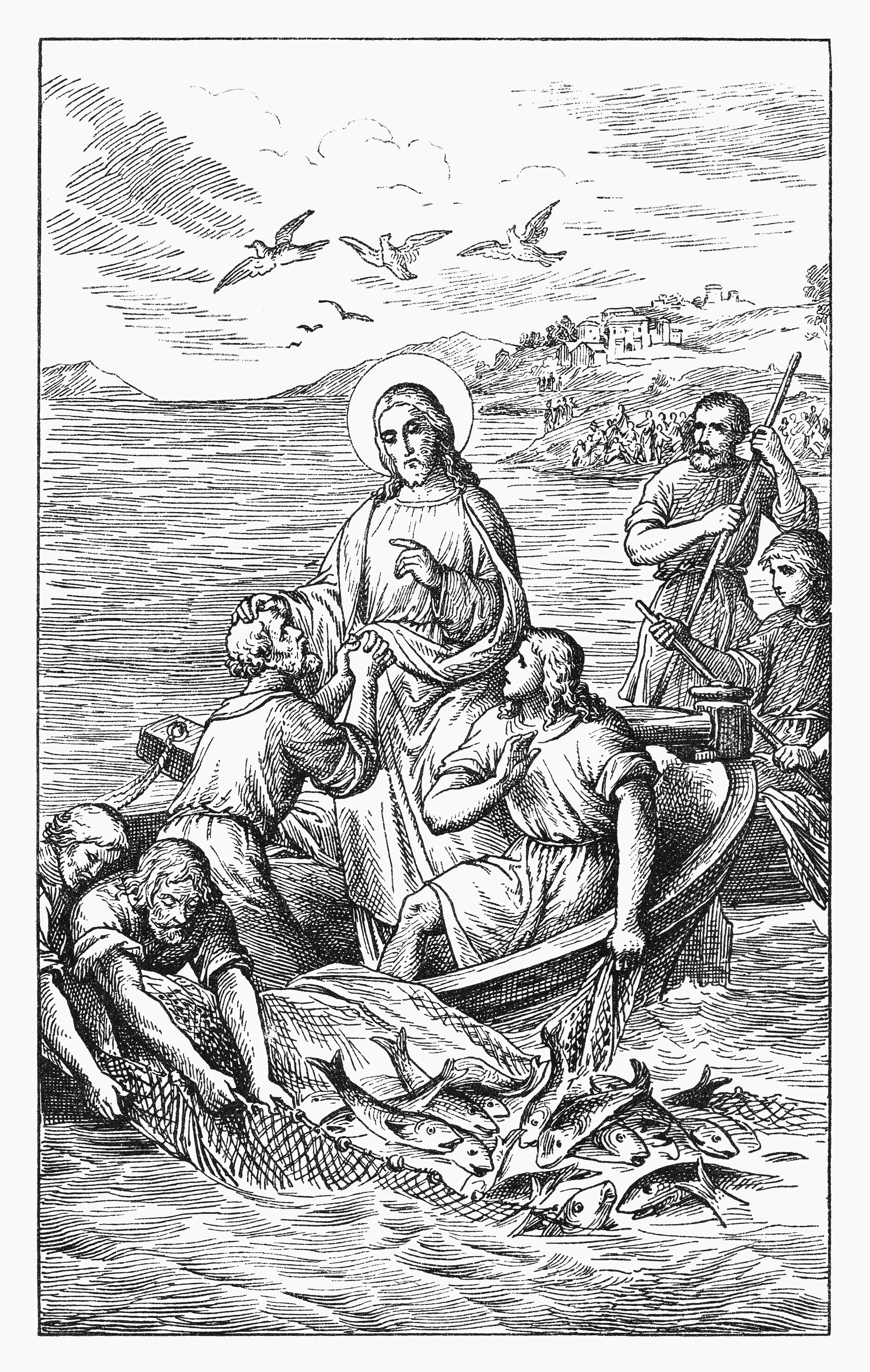 "Trusteth me brethren. I said you would catch fish on the right side." (Getty Stock Photo) 