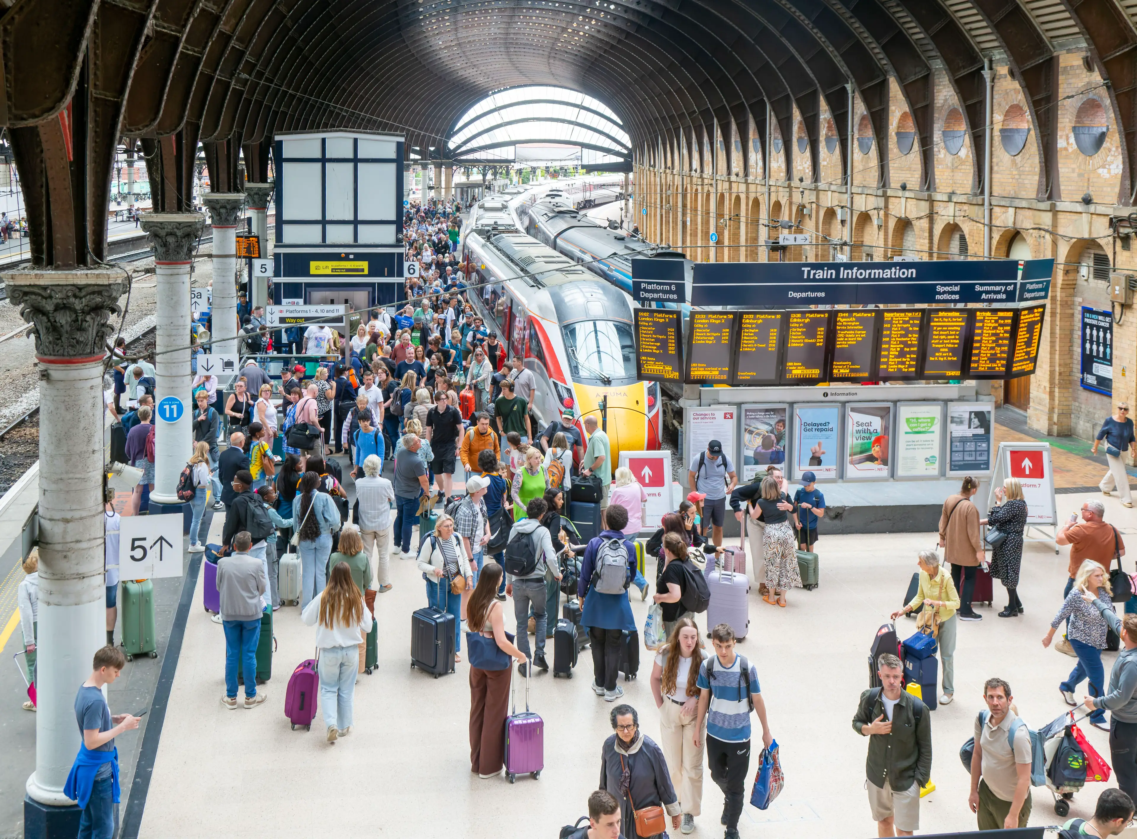 Trains all over the UK and Ireland are being cancelled (Geography Photos/Universal Images Group via Getty Images)
