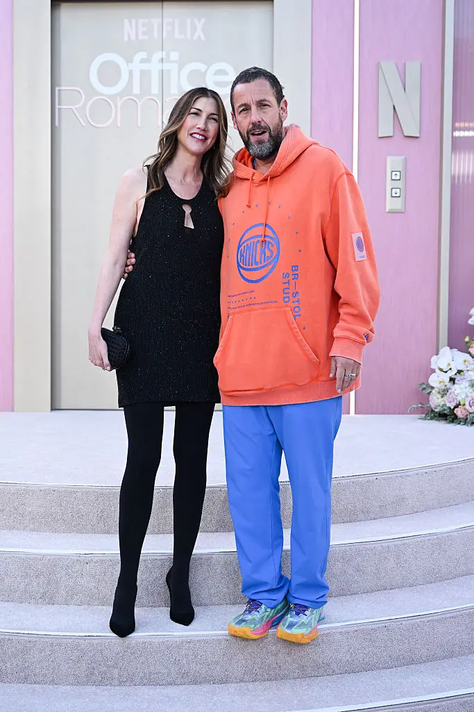Adam Sandler was supporting his wife Jackie on the red carpet (Gilbert Flores/Variety via Getty Images)
