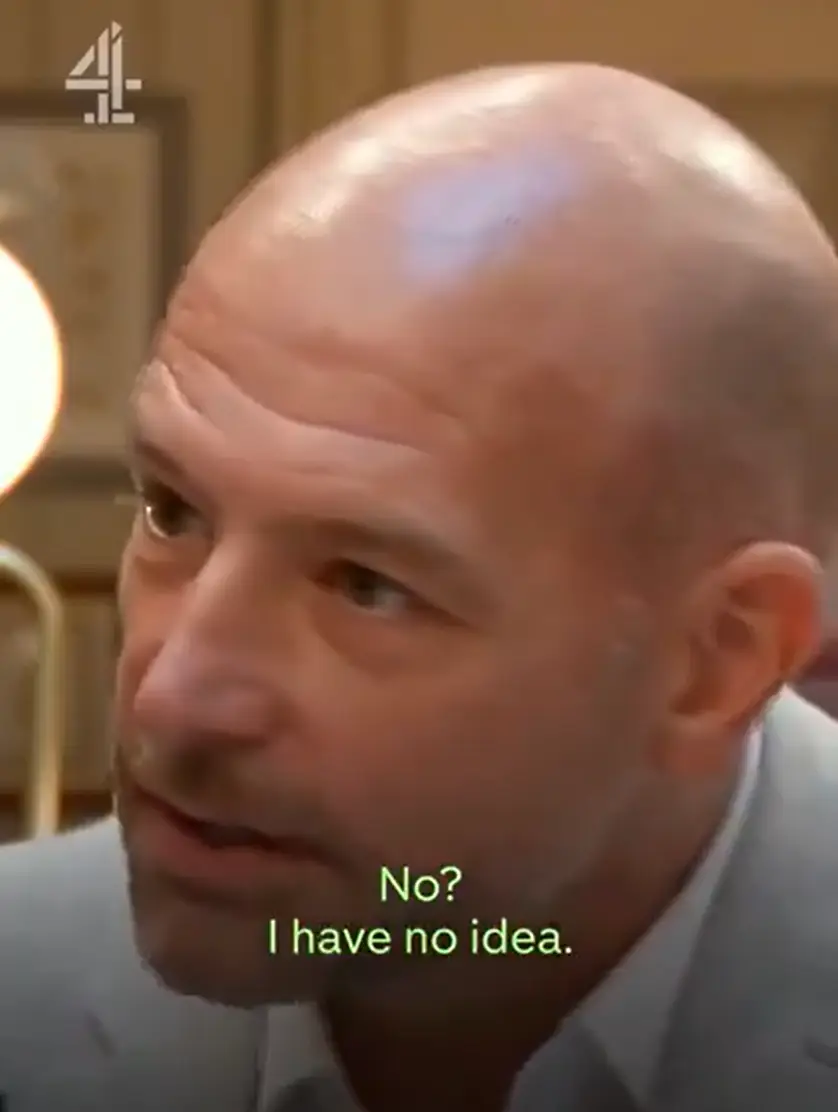 It turns out former Apprentice contestant Chiles doesn't watch Real Housewives of Cheshire, because the poor bloke had no idea. (Channel 4)