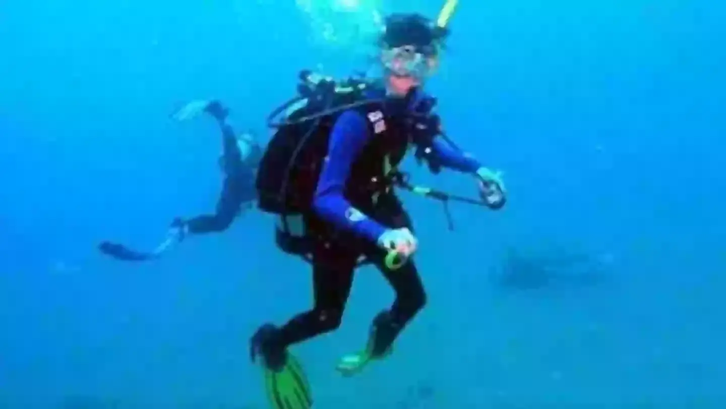 Tina's body can be seen in the background (ABC News Australia)