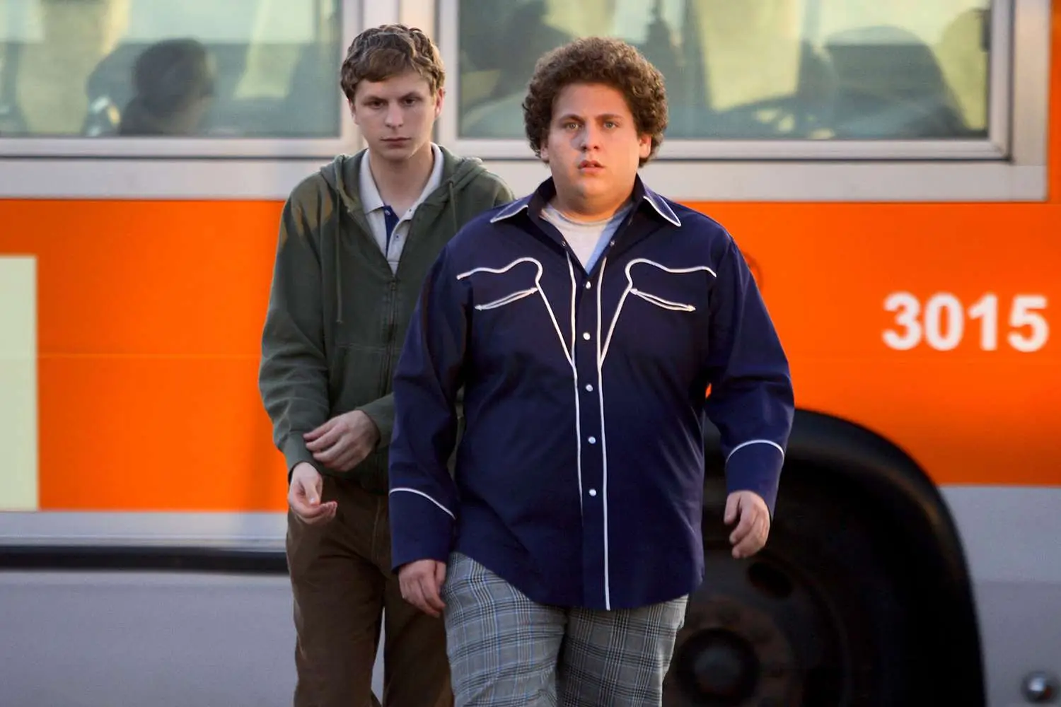 Jonah Hill and Michael Cera in Superbad (Colombia Pictures)