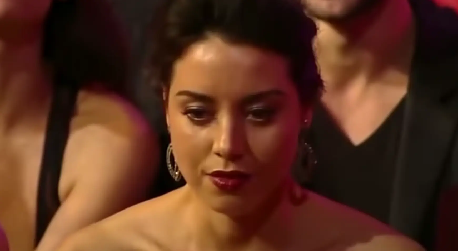 Plaza returned to her seat but was eventually asked to leave.