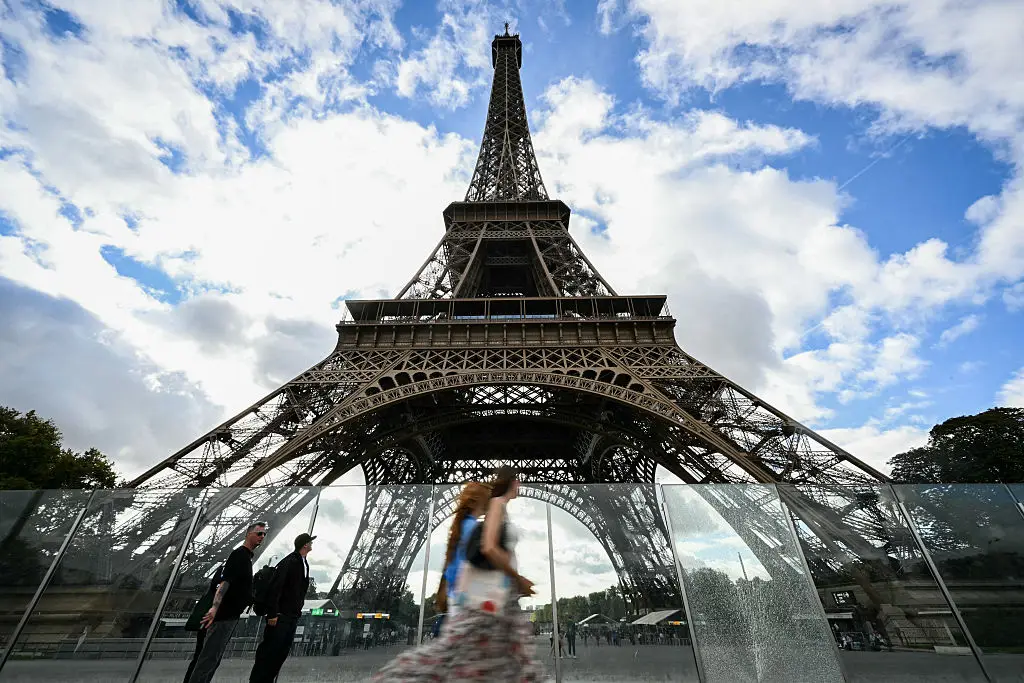 Erika was attracted by the Eiffel Tower's 'subtle curves'