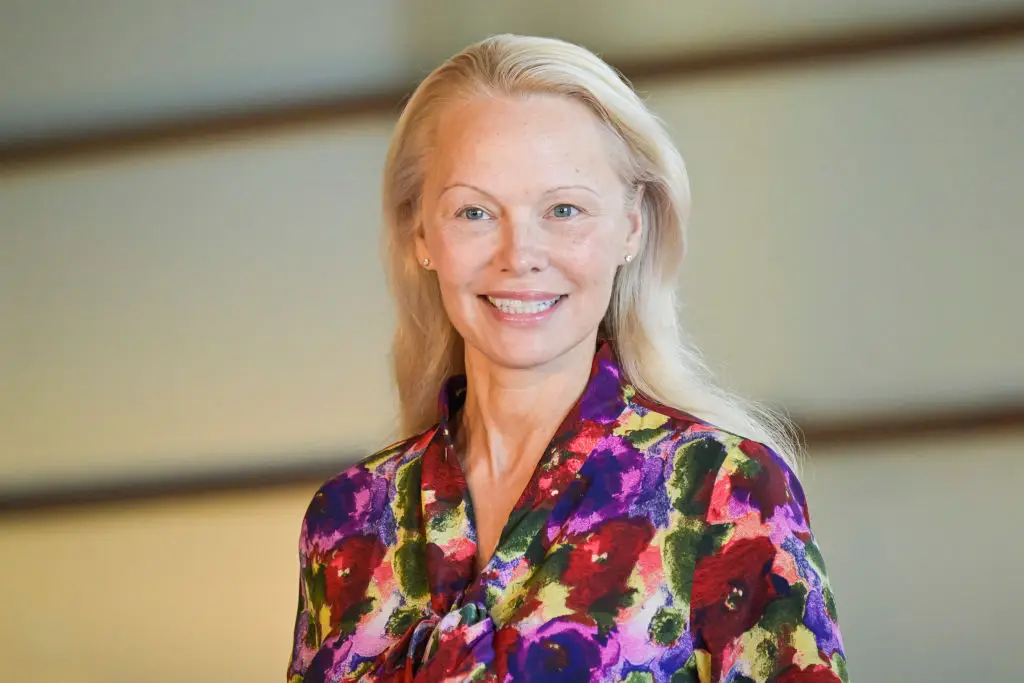 Pamela Anderson stars alongside Liam Neeson in The Naked Gun (Juan Naharro Gimenez/Getty Images)