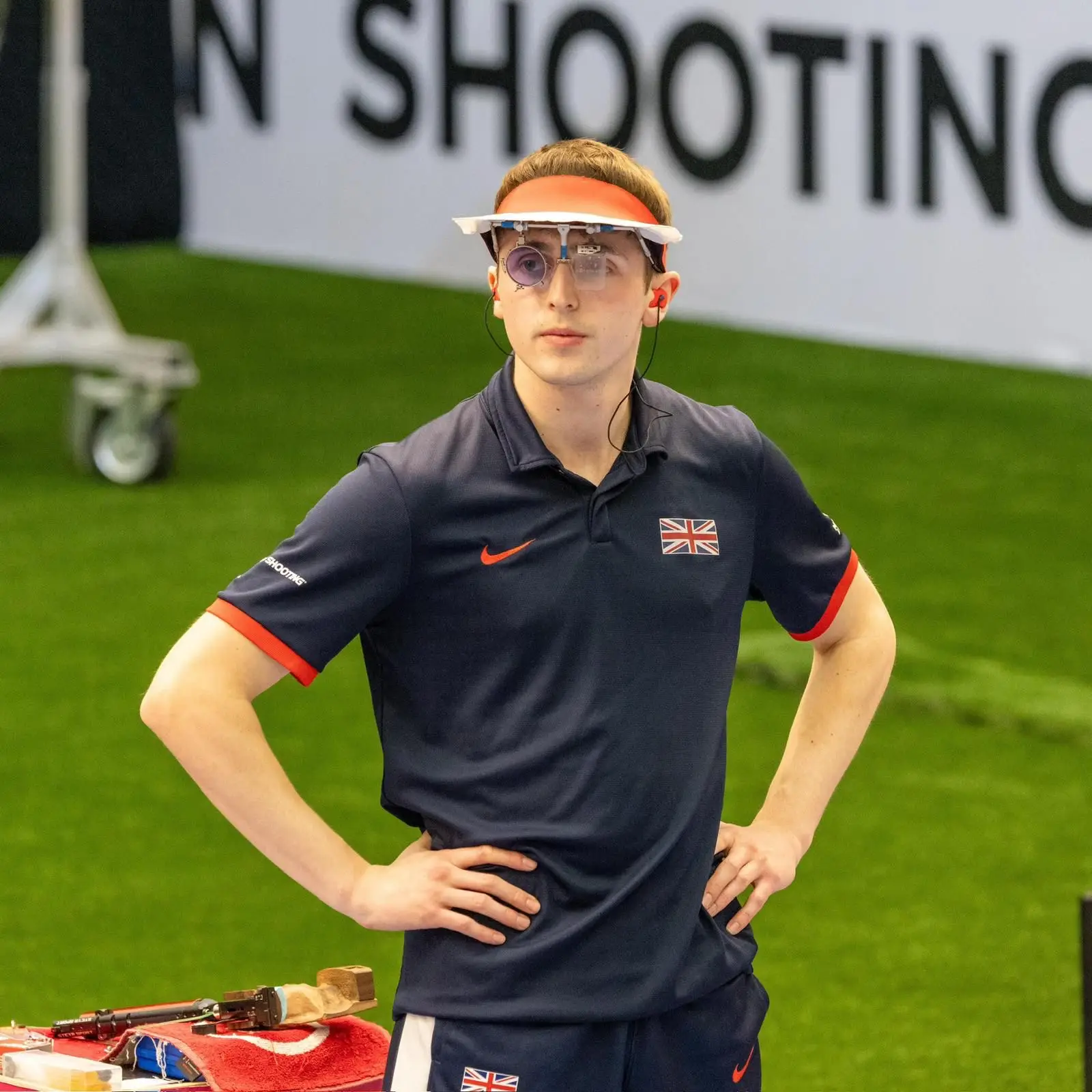 British shooting prospect James Miller explained just why Yusuf Dikeç seemed to go without much equipment at the Olympics. (Supplied)