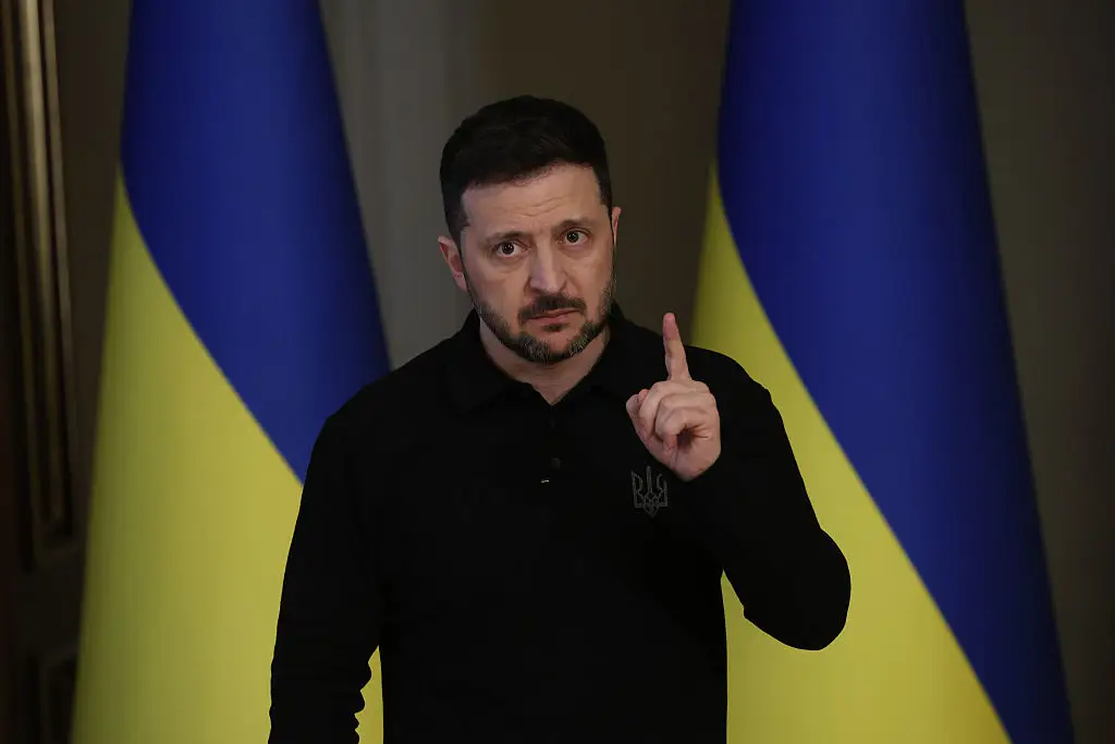 Zelenskyy claims Russia have broken the Easter ceasefire (Viktor Kovalchuk/Global Images Ukraine via Getty Images)