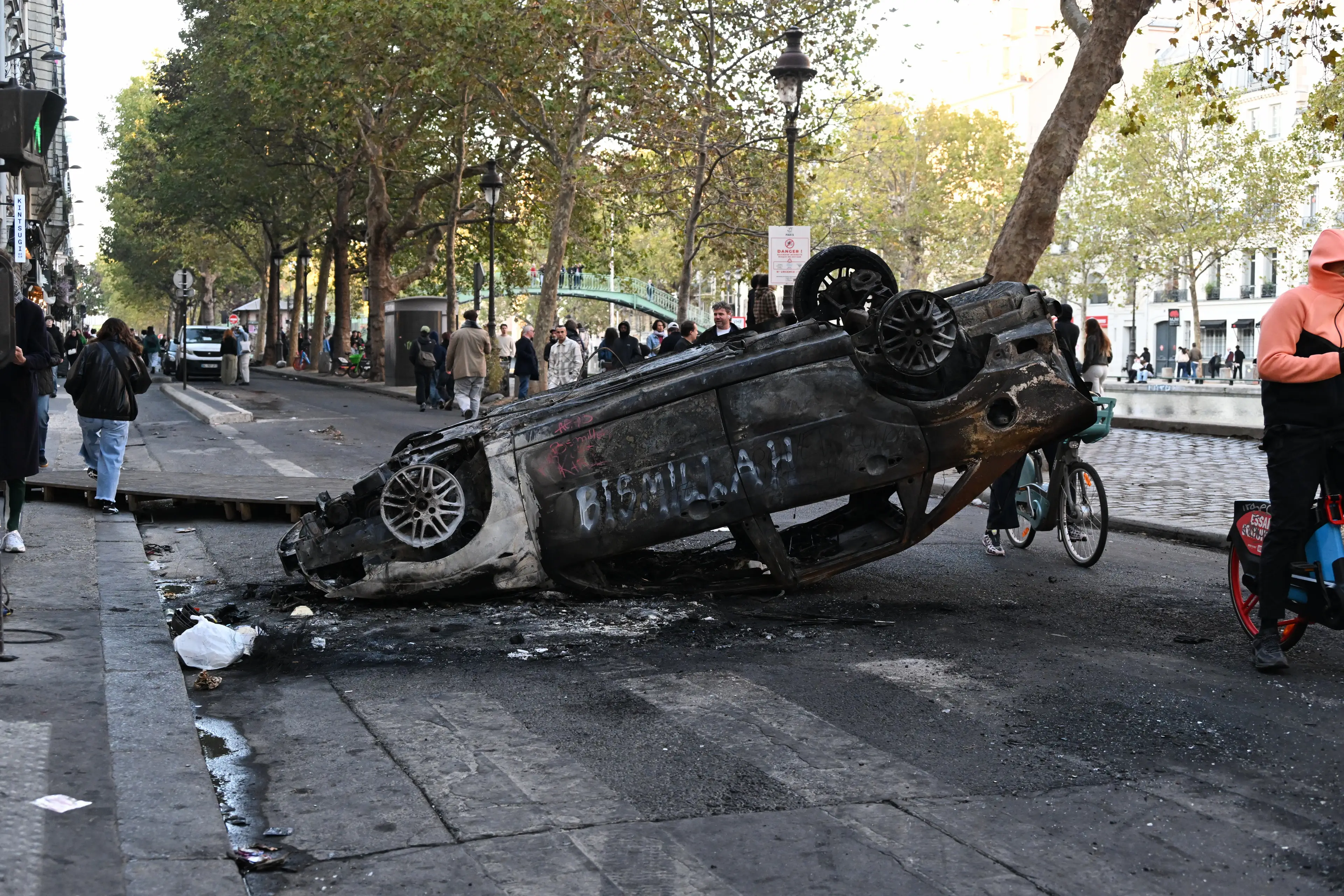 There's now been 2,400 arrests across France (AP/Emma Da Silva)