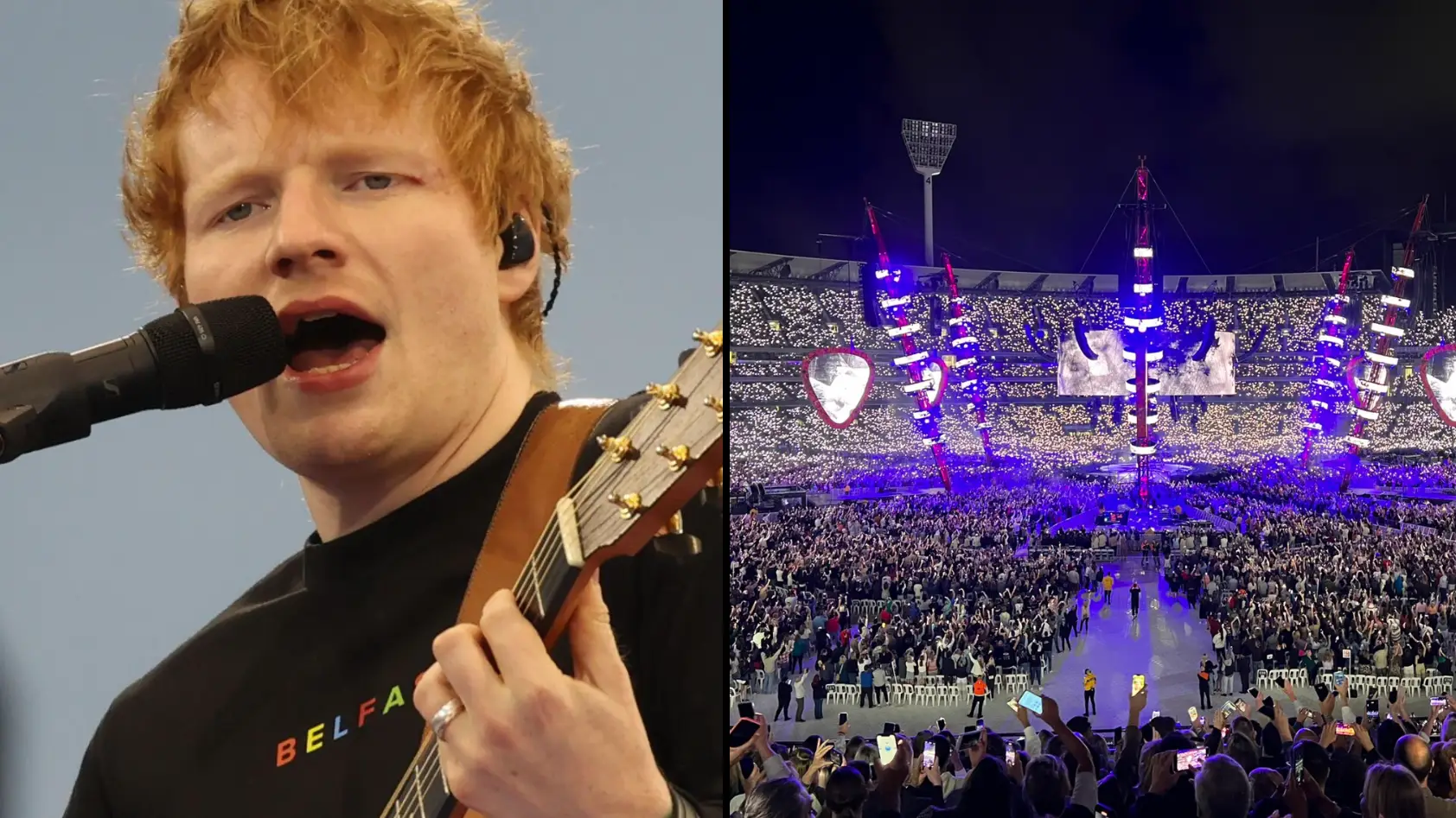 Ed Sheeran just played his single biggest capacity gig anywhere in the world