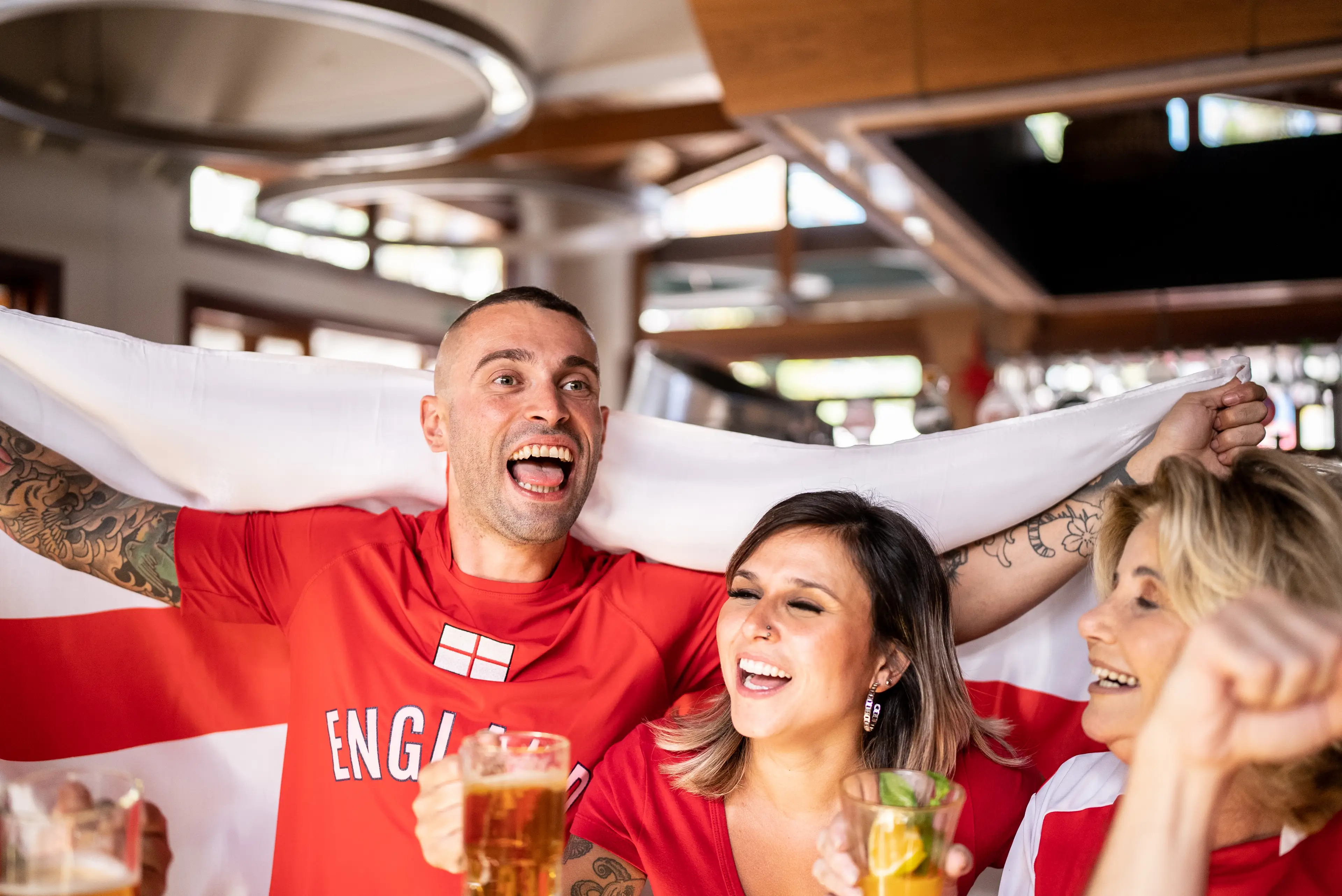 Wetherspoons punters were previously not allowed to fly England's flag during the 2018 World Cup. (Getty Stock Photo)